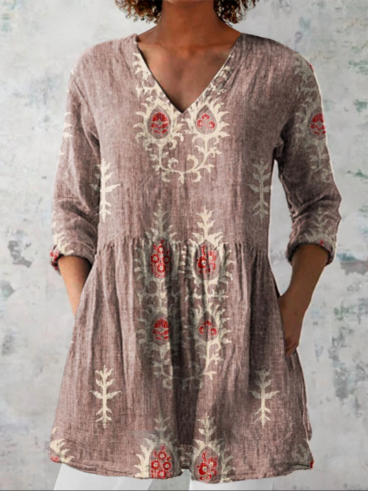 Maeve | Blusa lunga con scollatura a V