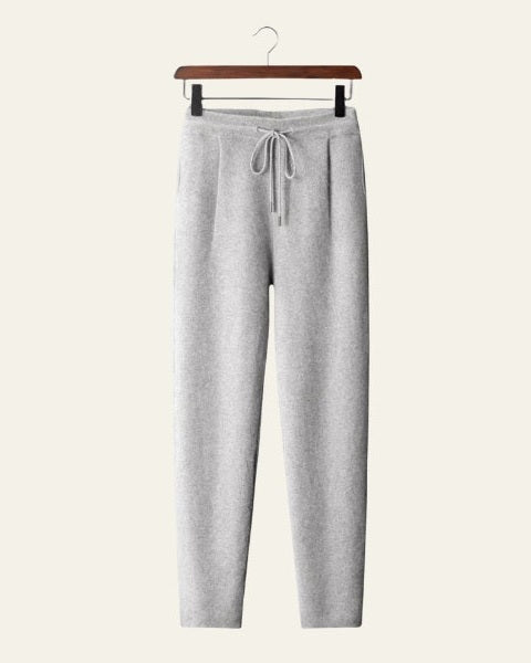 Pantaloni Uomo in Cashmere da Relax Morbidi Drappeggio Fluido