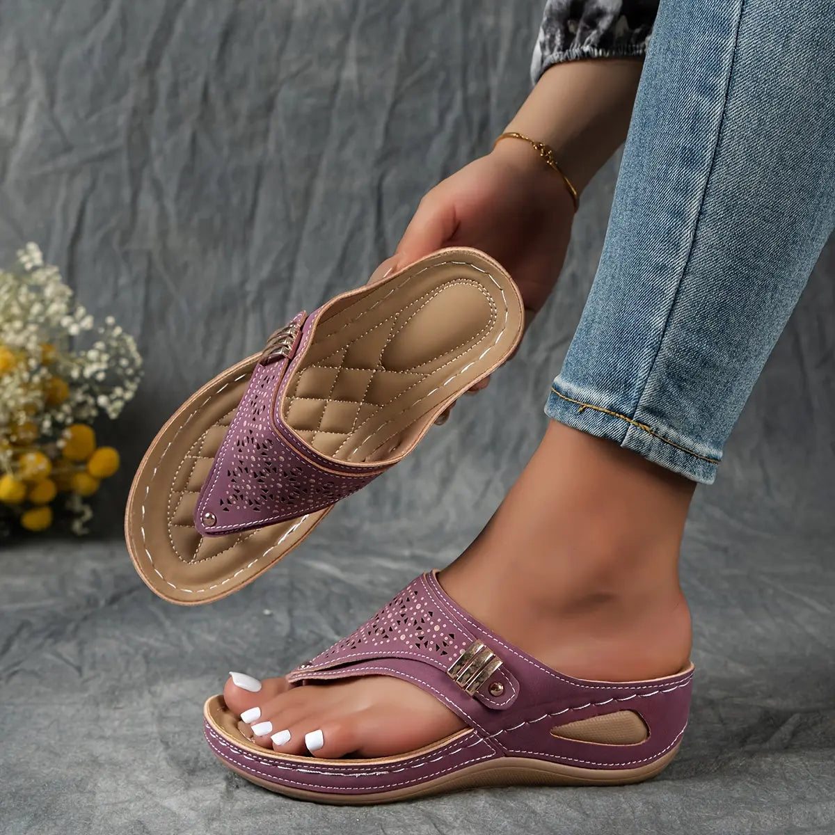 Anna™ | Sandali con Punta a Cuneo Comfort