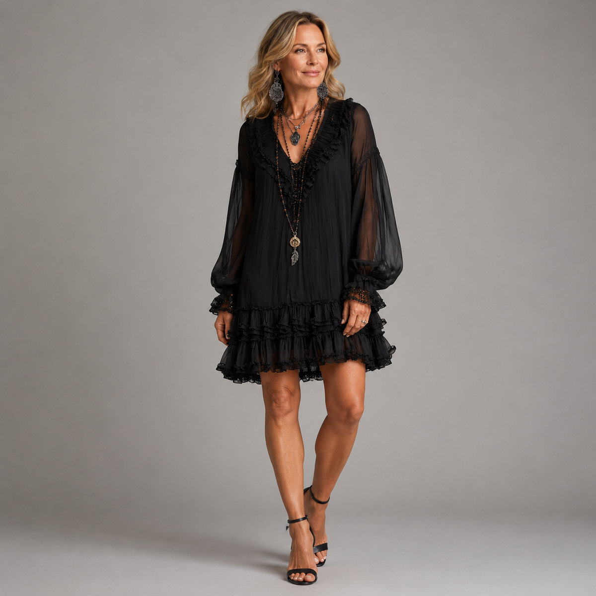 Cecelia | Elegante Mini Abito con Volant