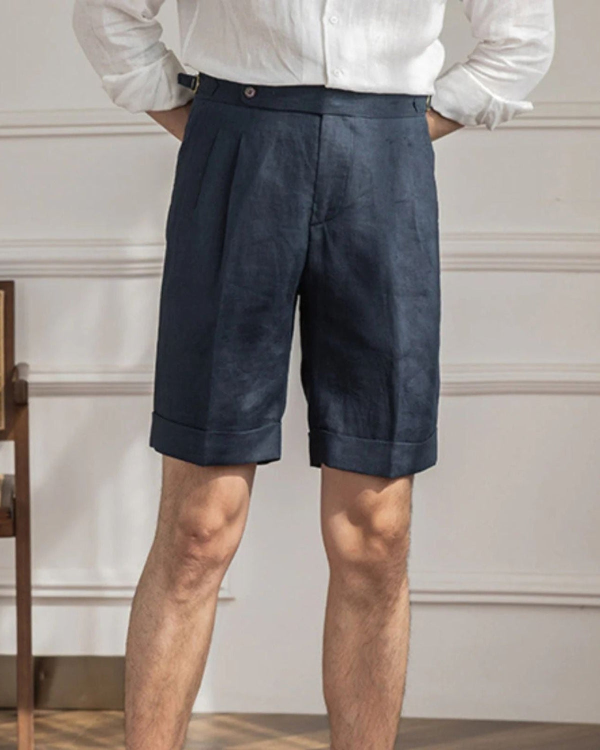 Pantaloncini Uomo Heritage in Lino Sartorialità Europea Estivi