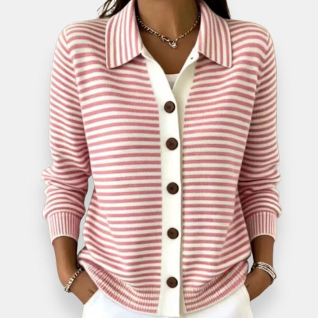 Cardigan Nola™ a Strisce con Bottoni
