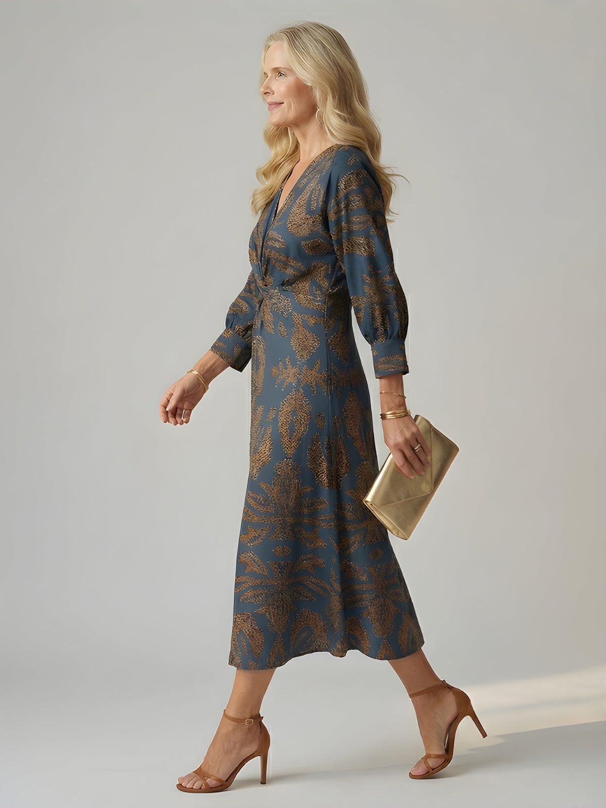Alisson | Abito Midi Elegante a Portafoglio