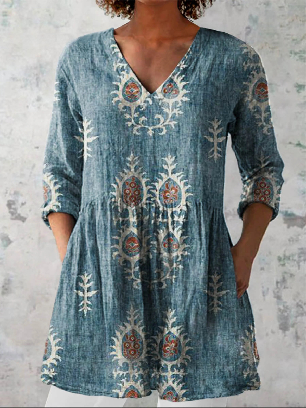 Maeve | Blusa lunga con scollatura a V