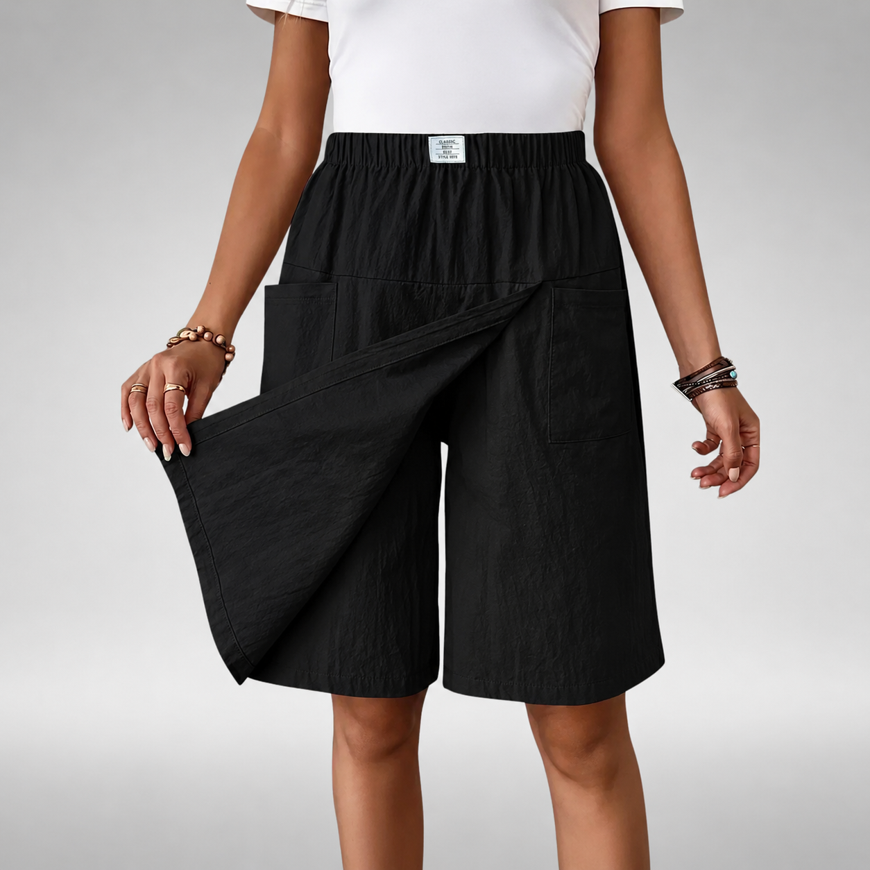 Giovanna | Pantaloni Corti a Vita Alta Comfort