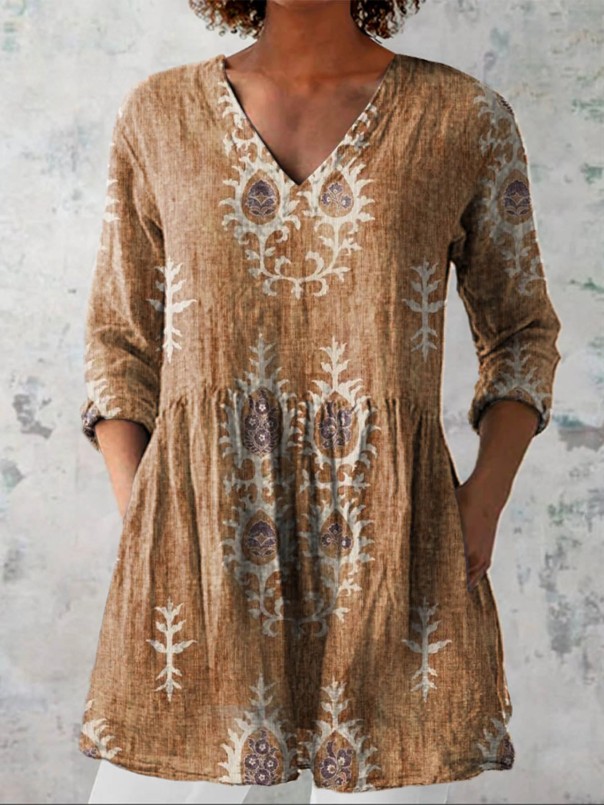 Maeve | Blusa lunga con scollatura a V