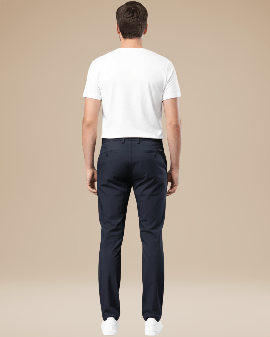 Pantaloni Uomo Slim in Tessuto Tecnico Elasticizzato Leggeri