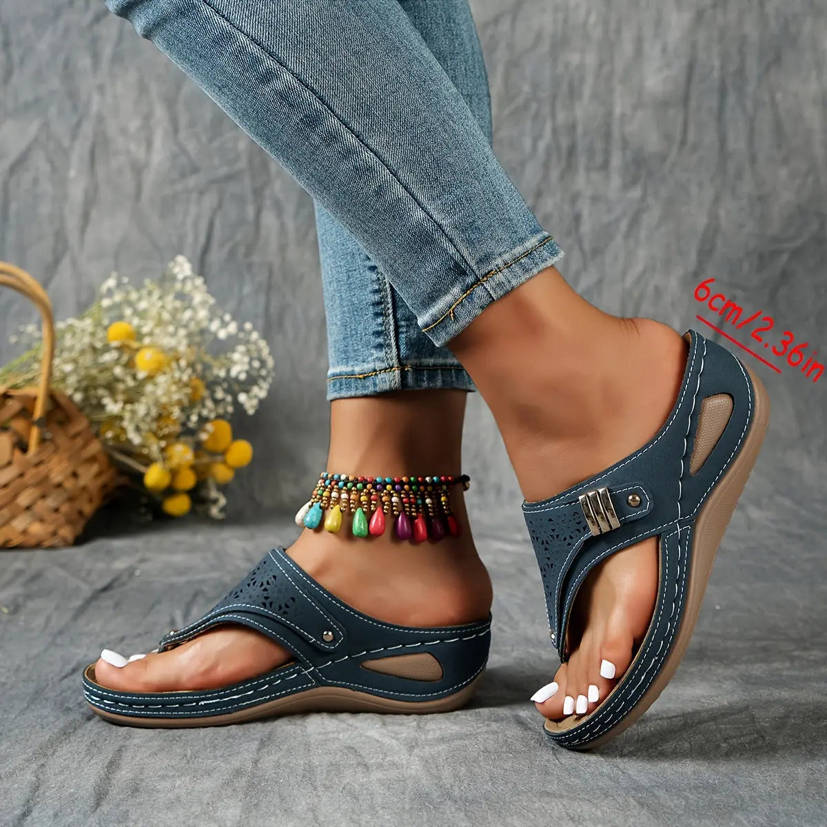 Anna™ | Sandali con Punta a Cuneo Comfort