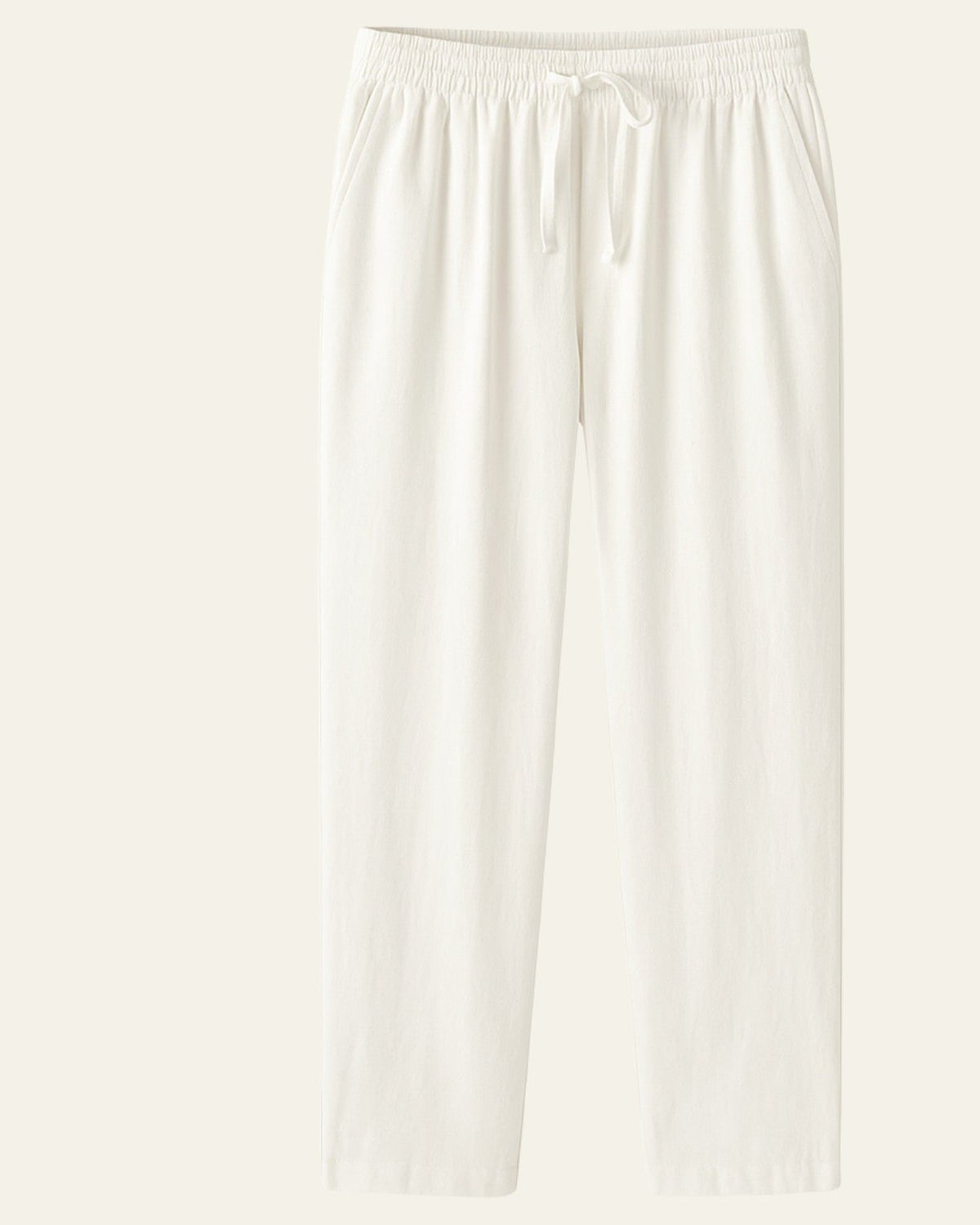 Pantaloni Uomo in Lino Rilassati Linea Fluida Traspiranti