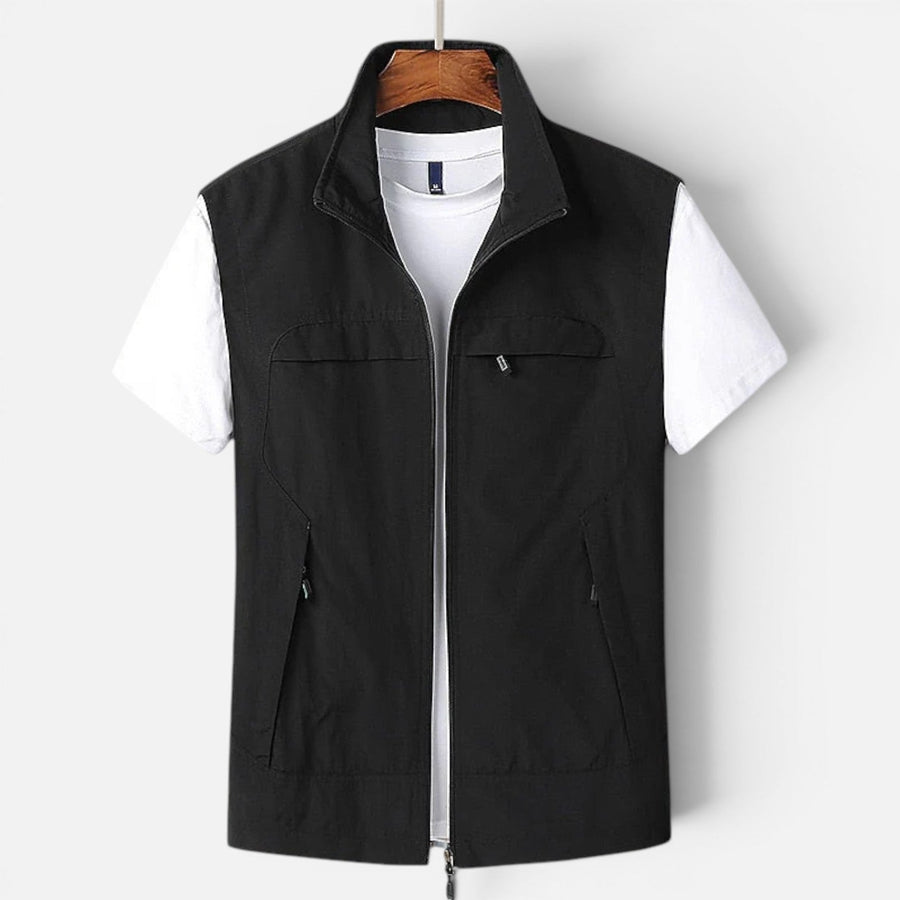 Gilet Uomo Leggero Multitasche Traspirante Smanicato Estivo