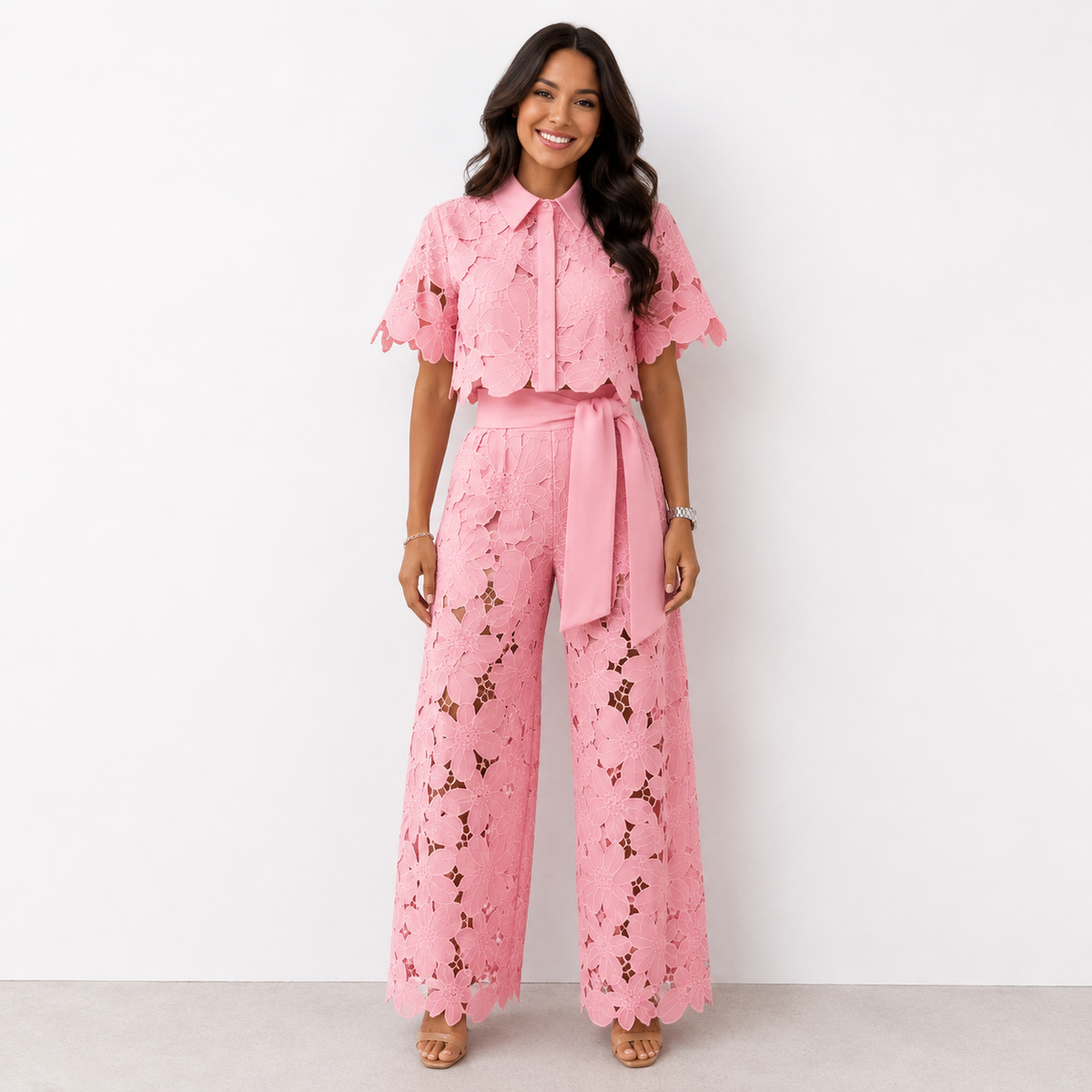 Reina™ Set Elegante in Pizzo Floreale