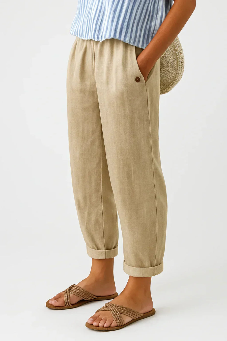 Pantaloni in Lino-Cotone Harper™ Senza Tempo