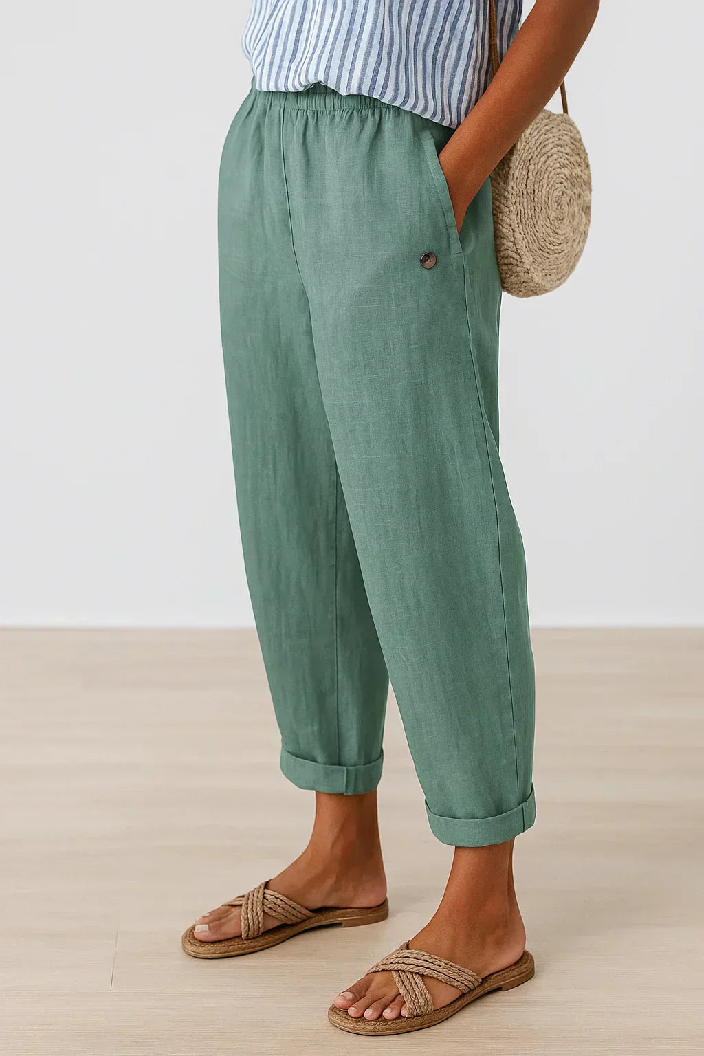 Pantaloni in Lino-Cotone Harper™ Senza Tempo