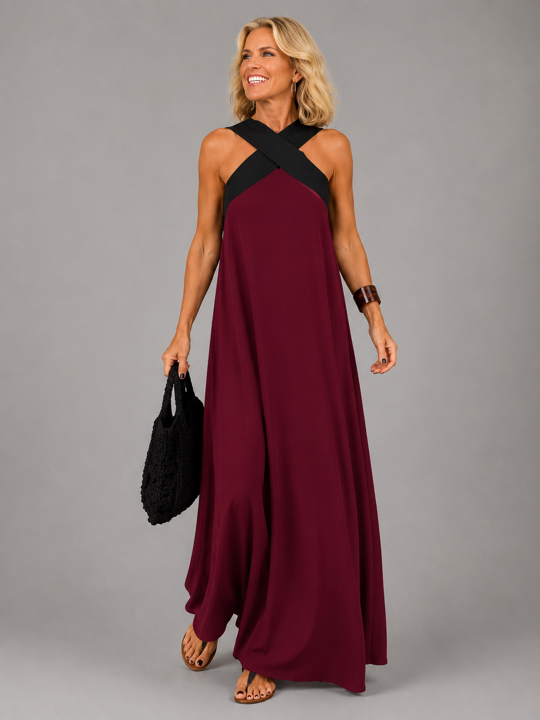 Madelynn | Abito Maxi Eleganza Incrociata