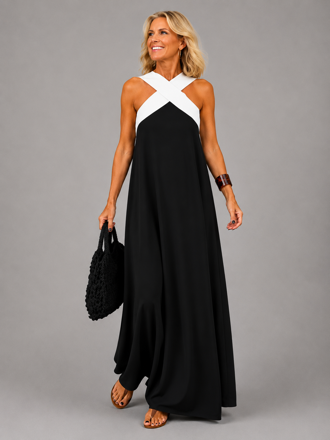 Madelynn | Abito Maxi Eleganza Incrociata