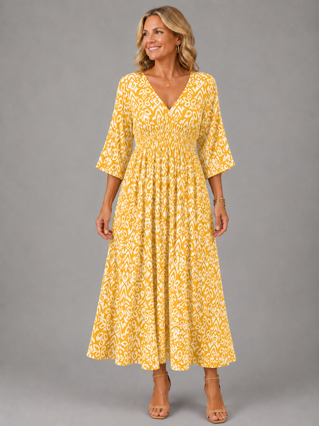 Serena | Abito Midi Bohemien Fluttuante