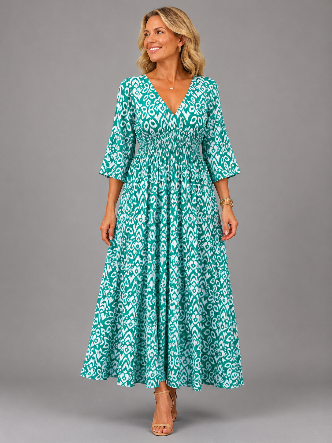 Serena | Abito Midi Bohemien Fluttuante
