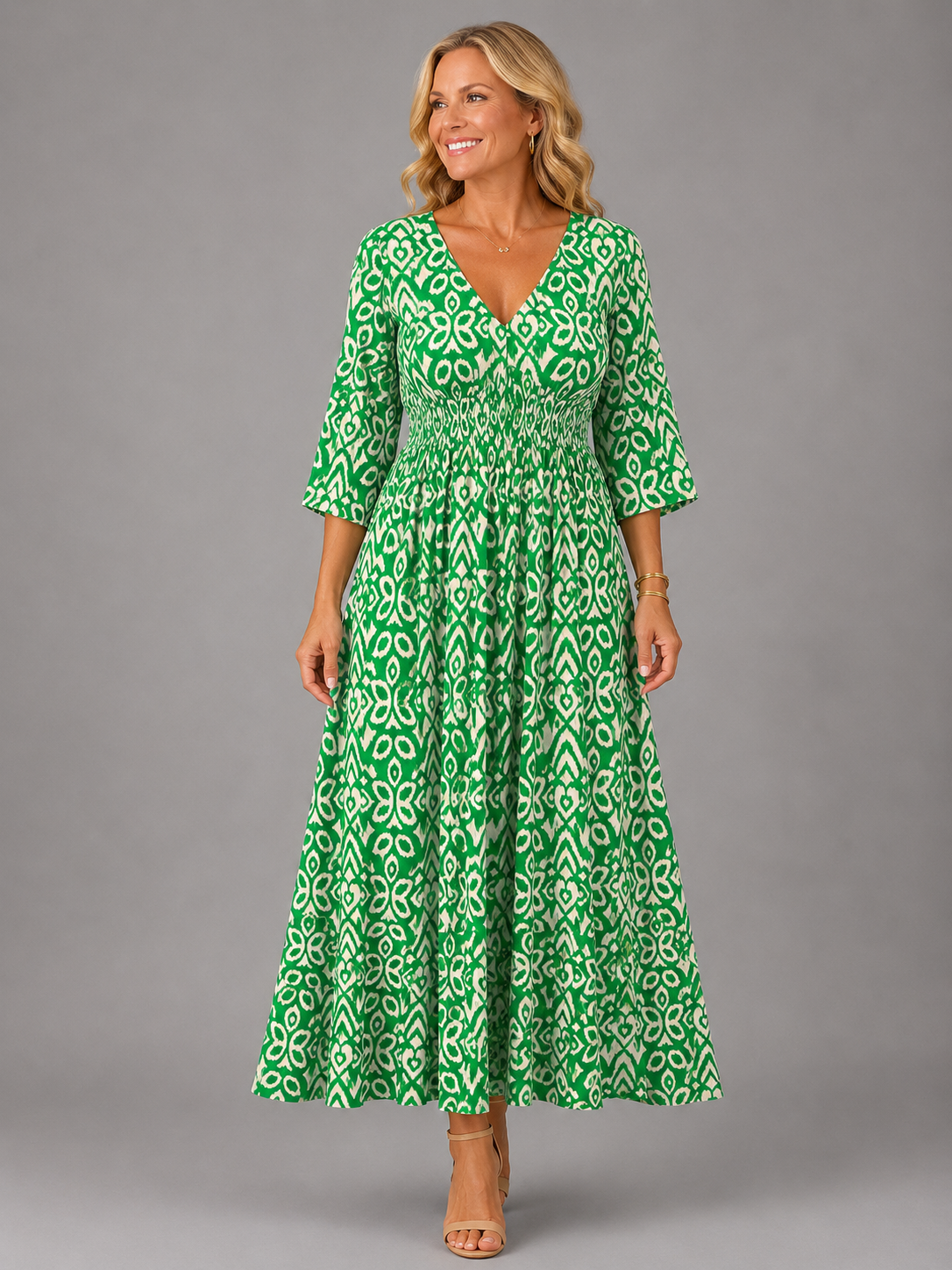 Serena | Abito Midi Bohemien Fluttuante
