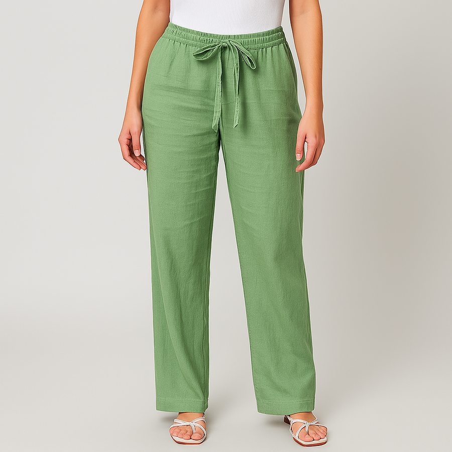 Sienna™ Pantaloni Eleganti in Lino con Vita Regolabile