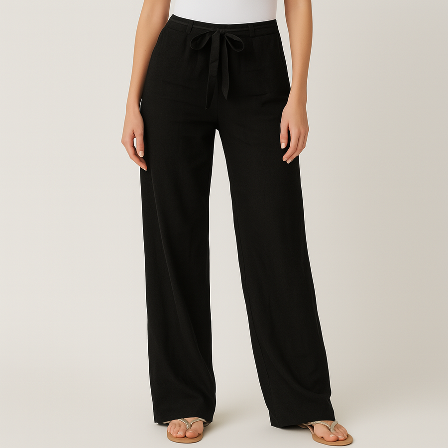 Sienna™ Pantaloni Eleganti in Lino con Vita Regolabile