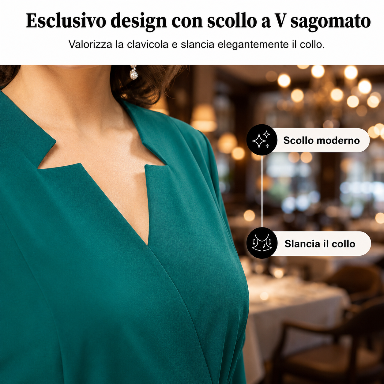 Selva | Elegante Abito a Due Pezzi con Stampa Foglia
