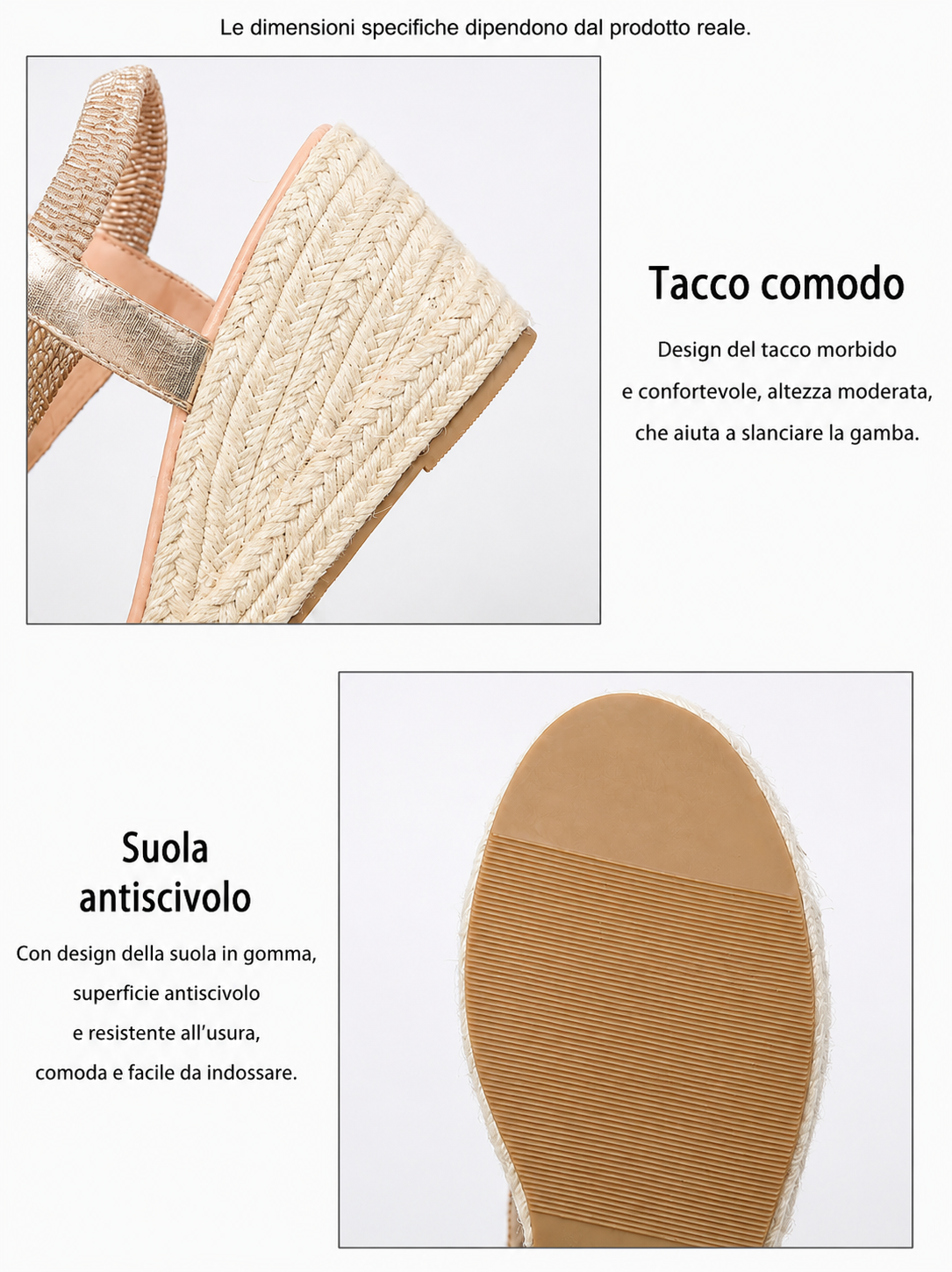 Patrizia | Sandali con Zeppa Intrecciata Artigianale