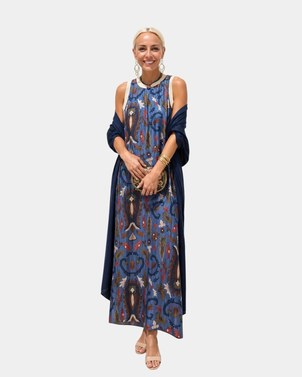 Lynette | Completo con abito e gilet leggero