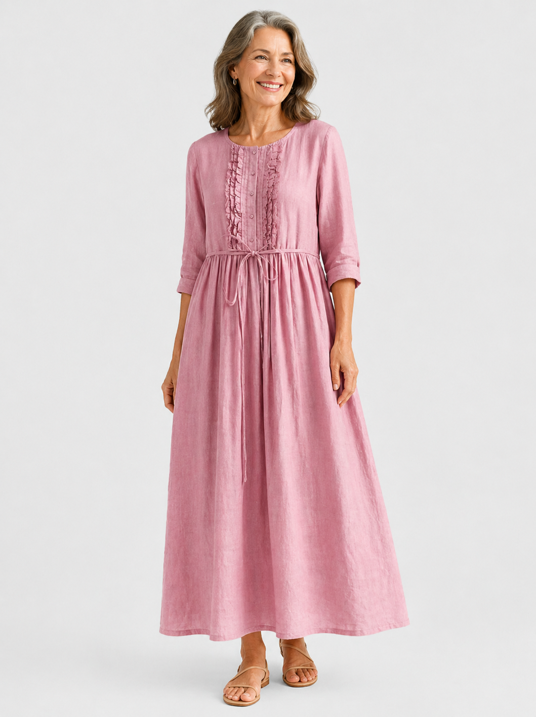 Alessia | Elegante Vestito Midi Primaverile