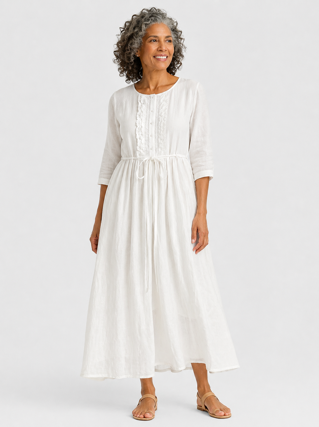 Alessia | Elegante Vestito Midi Primaverile