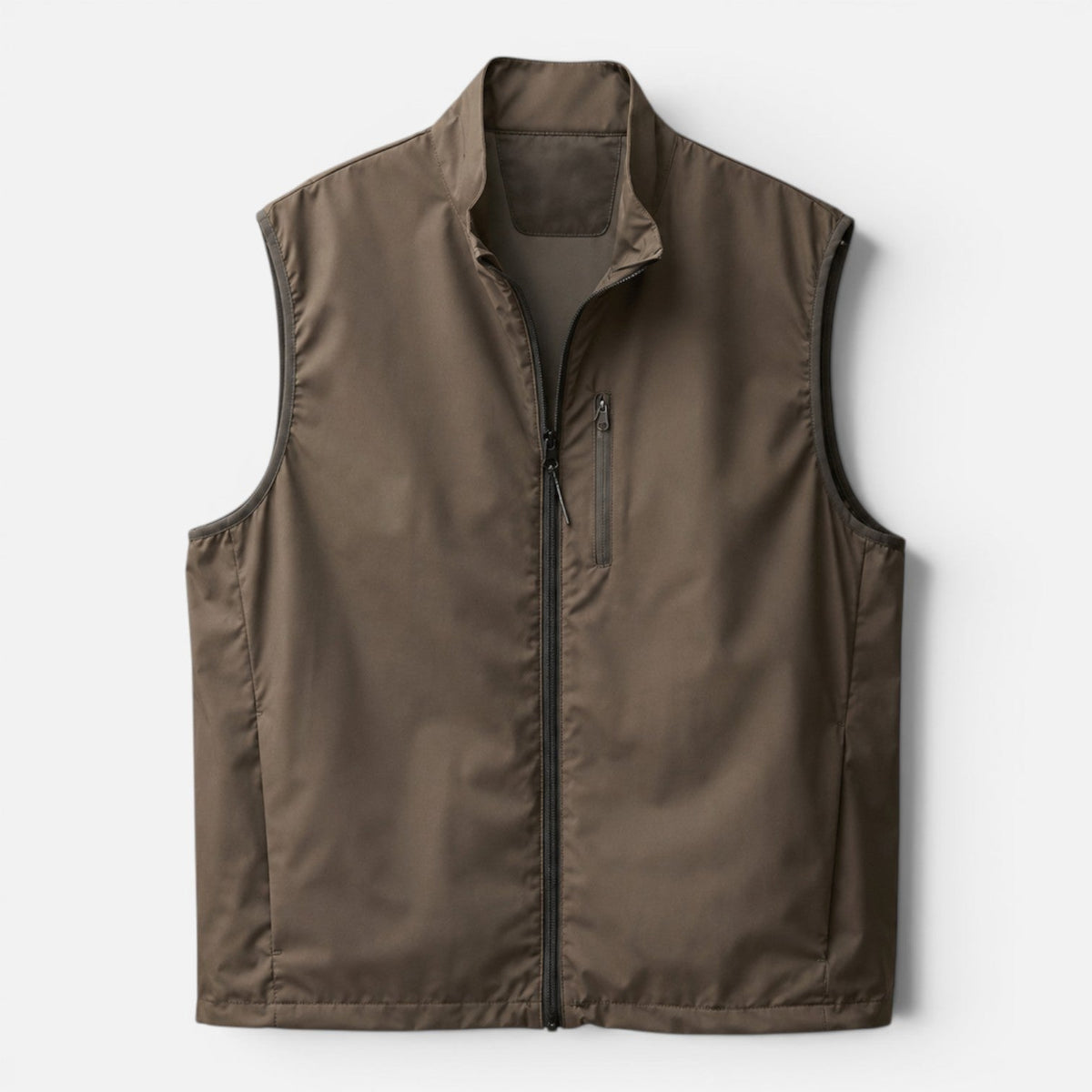 Gilet Softshell Uomo Leggero Idrorepellente Smanicato con Zip