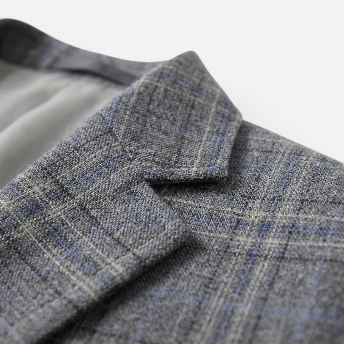 Blazer Uomo a Quadri Slim Fit Sartoriale Elegante