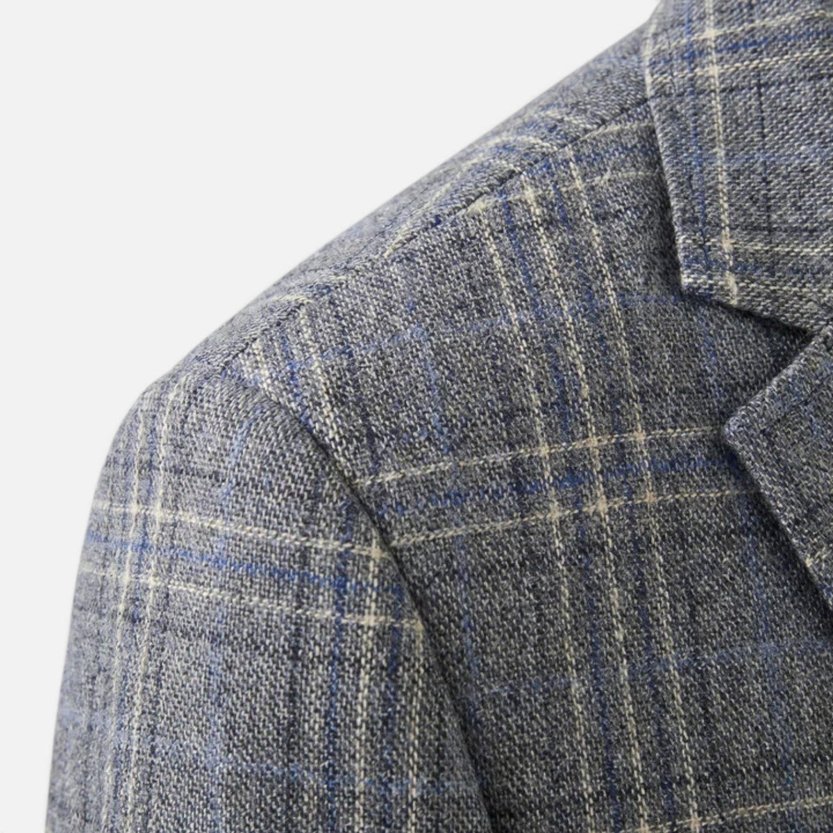 Blazer Uomo a Quadri Slim Fit Sartoriale Elegante