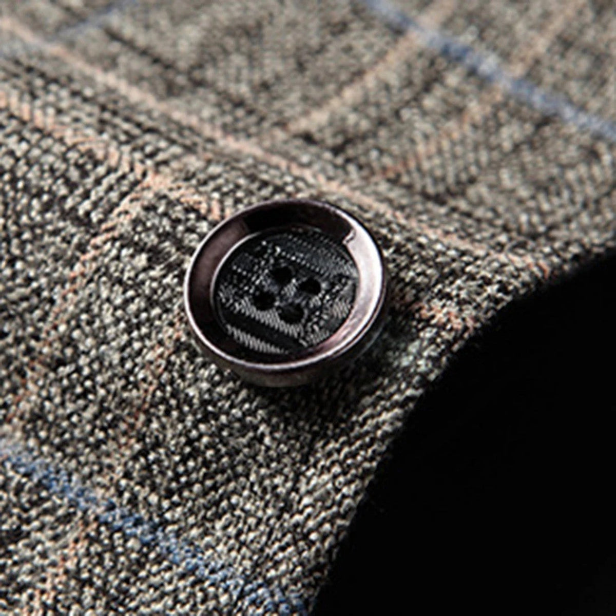 Blazer Uomo a Quadri Slim Fit Sartoriale Elegante