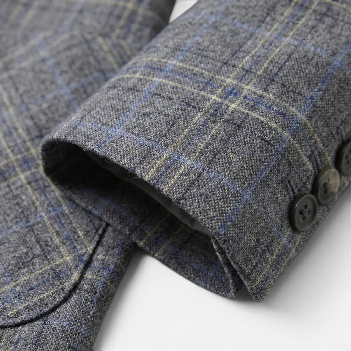 Blazer Uomo a Quadri Slim Fit Sartoriale Elegante