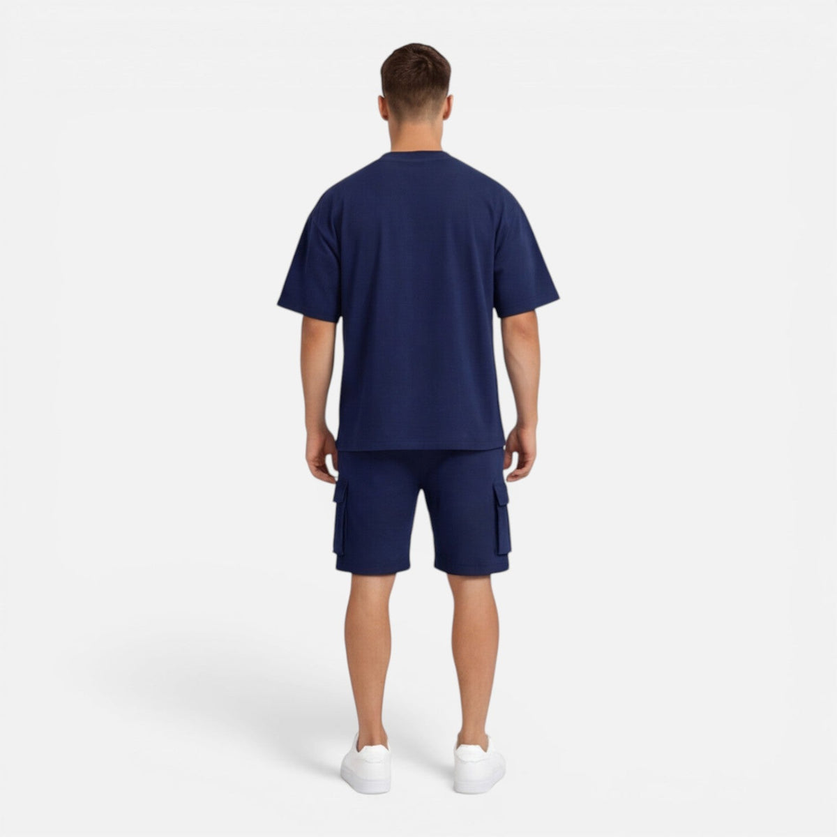 Completo Uomo T-Shirt e Pantaloncini Cargo Estivo Casual