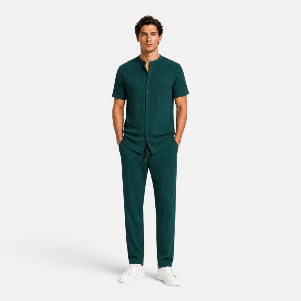 Completo Uomo Estivo Camicia e Pantaloni Leggeri