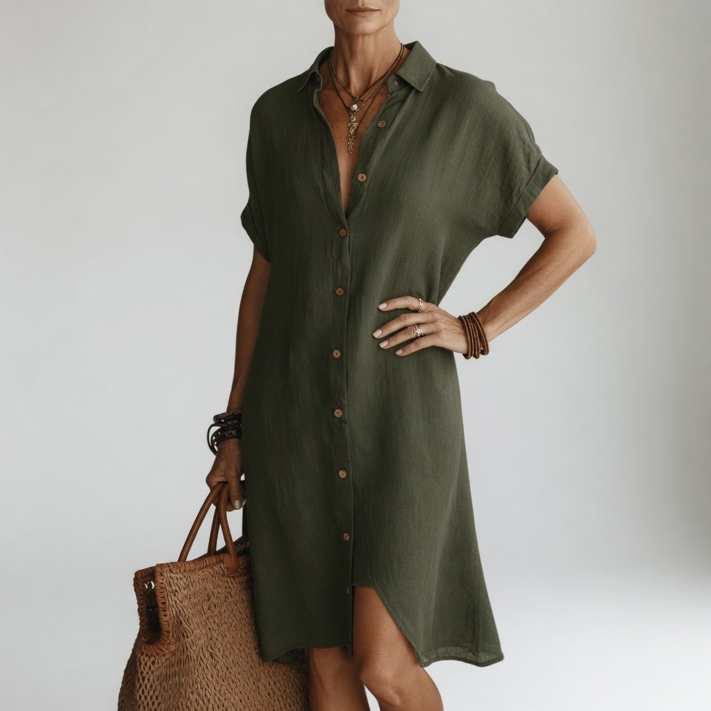 Mirella | Abito Camicia Midi