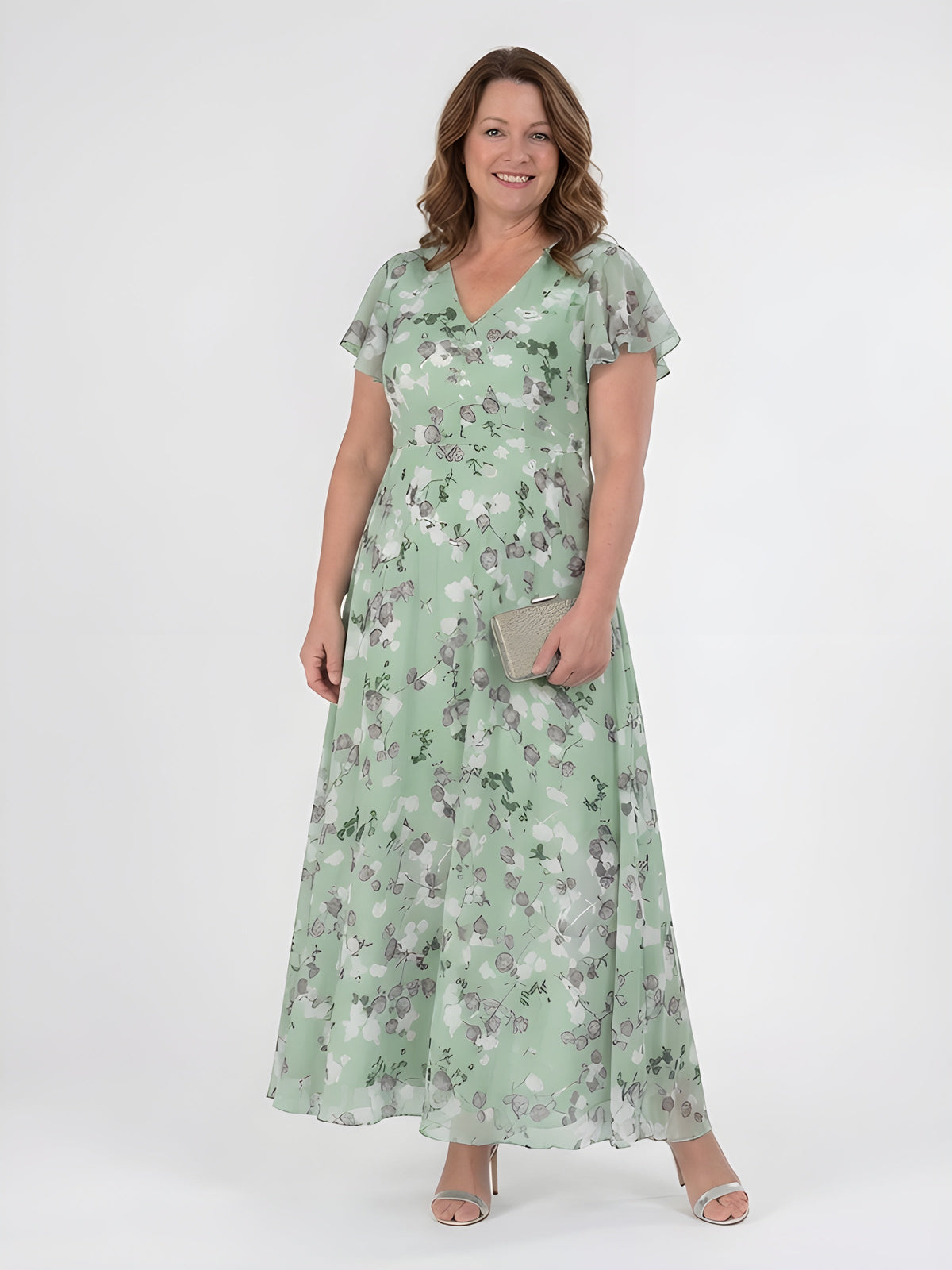 Mariam | Abito Maxi in Chiffon Floreale