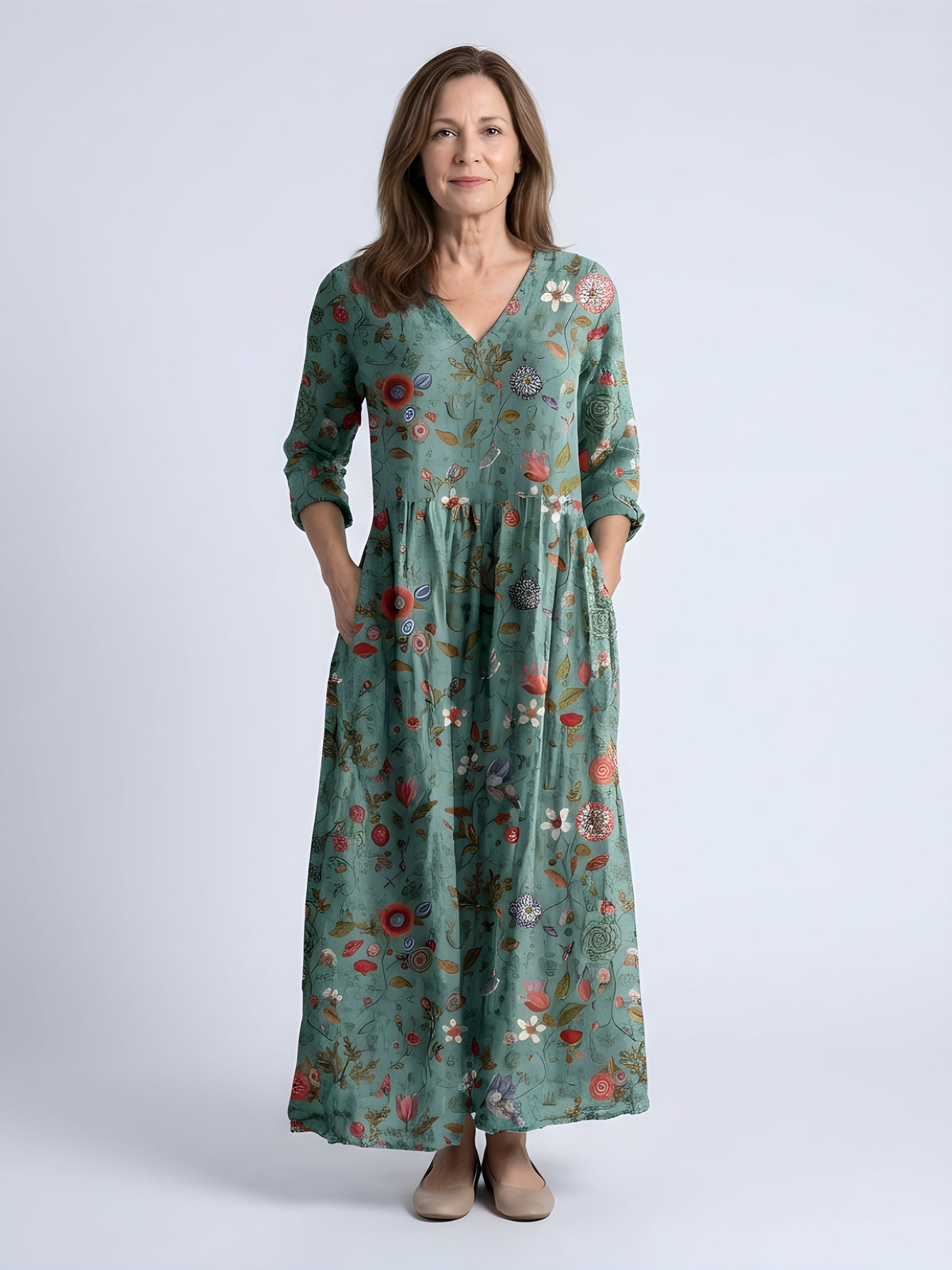 Marley | Elegante Abito Maxi Floreale