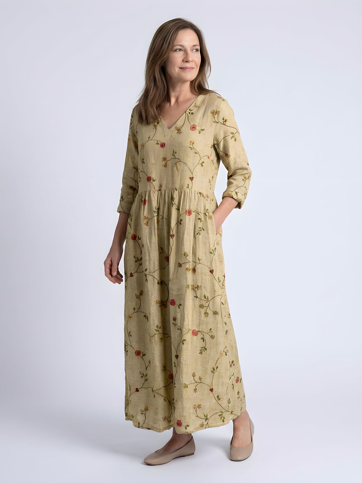 Marley | Elegante Abito Maxi Floreale