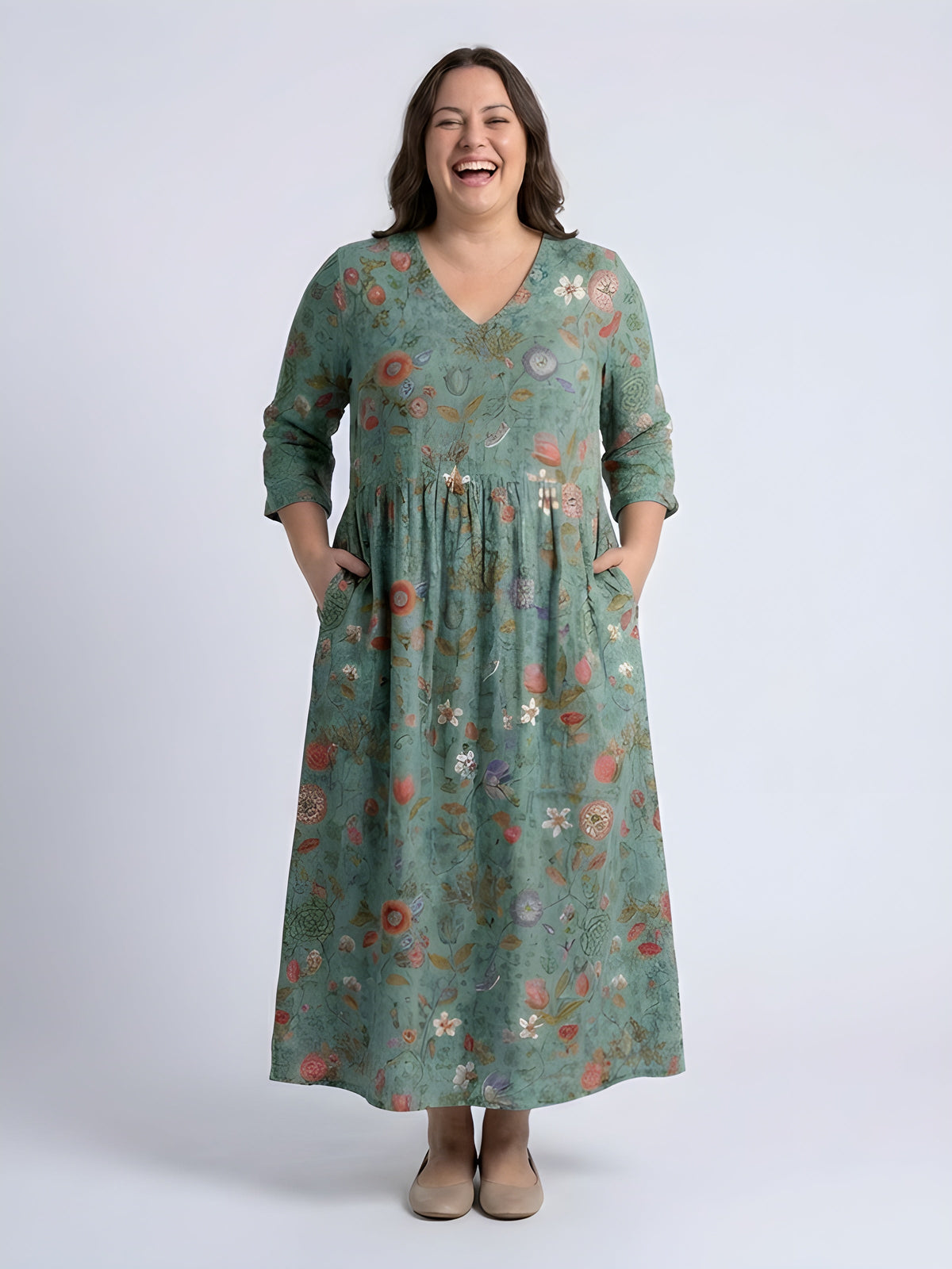 Marley | Elegante Abito Maxi Floreale