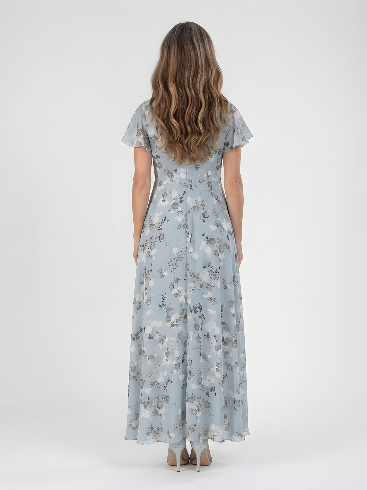 Mariam | Abito Maxi in Chiffon Floreale