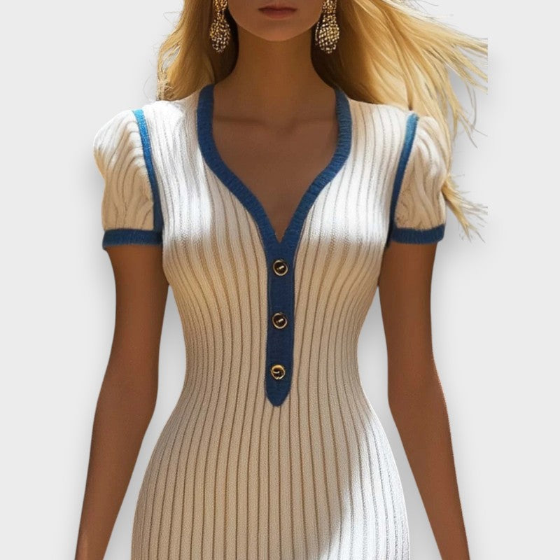 Elena I Elegante Vestito Midi con Codino