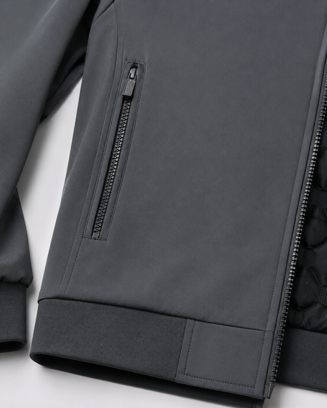 Giacca Uomo con Fodera Trapuntata e Collo Alto