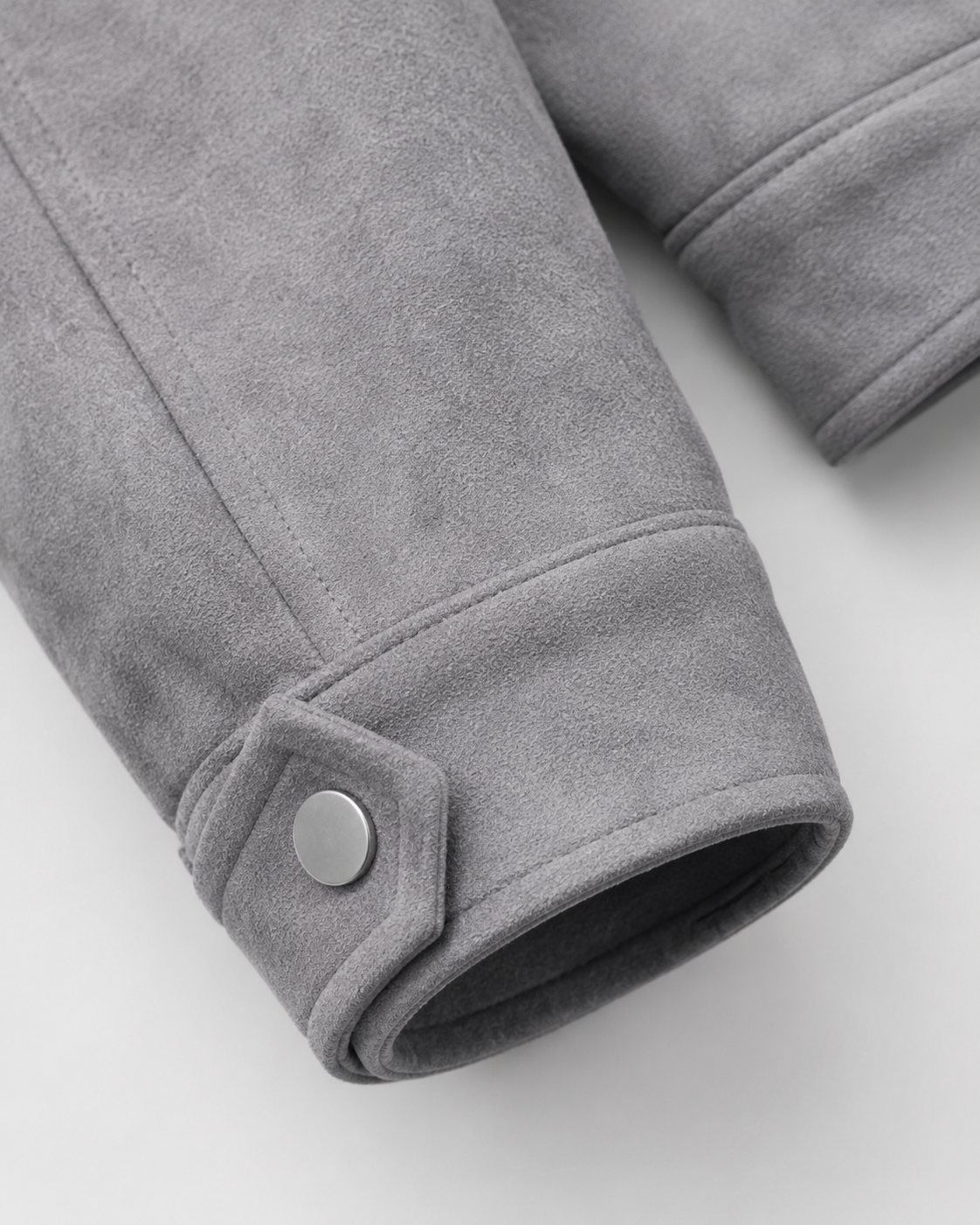 Giacca Uomo Utility in Camoscio Loose Fit con Zip