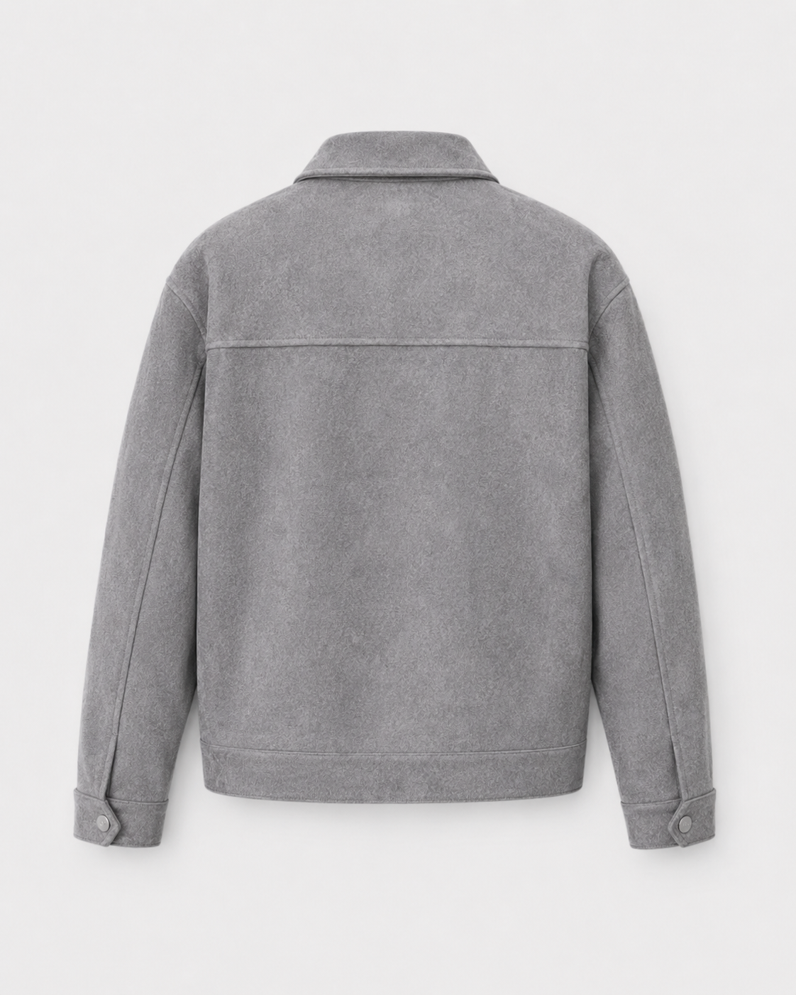 Giacca Uomo Utility in Camoscio Loose Fit con Zip