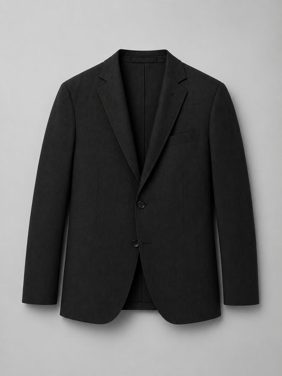 Blazer Uomo Effetto Lino Leggero Slim Fit Elegante Estivo