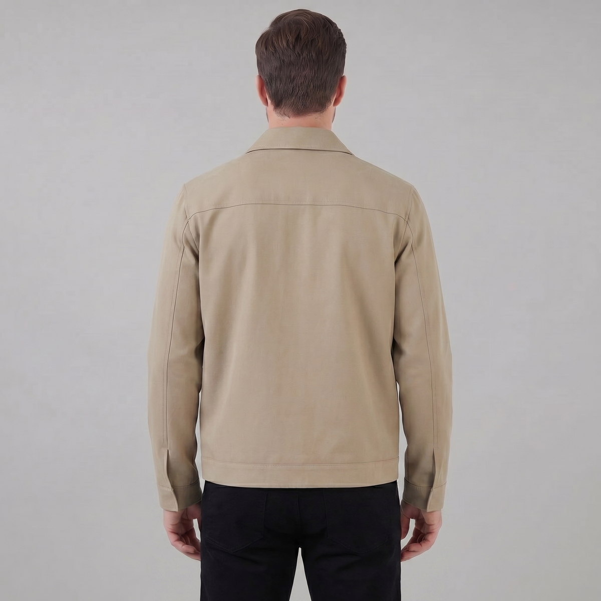 Giacca Uomo Mezza Stagione Slim con Colletto Classico