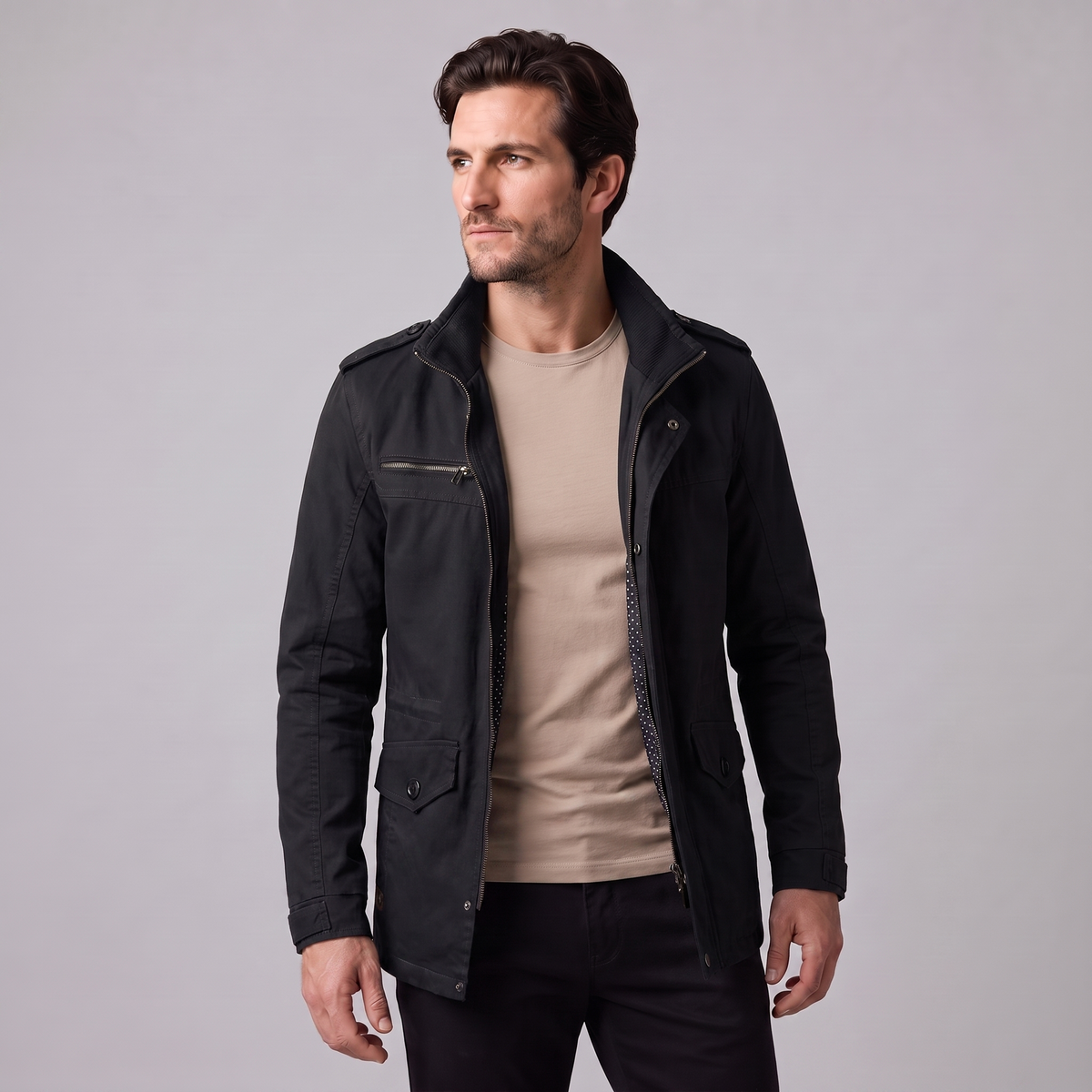 Giacca Uomo Imbottita Slim con Spalline Classica