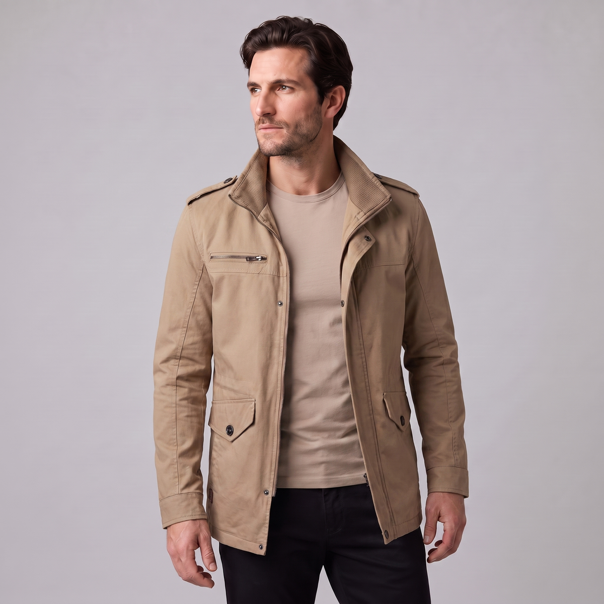 Giacca Uomo Imbottita Slim con Spalline Classica